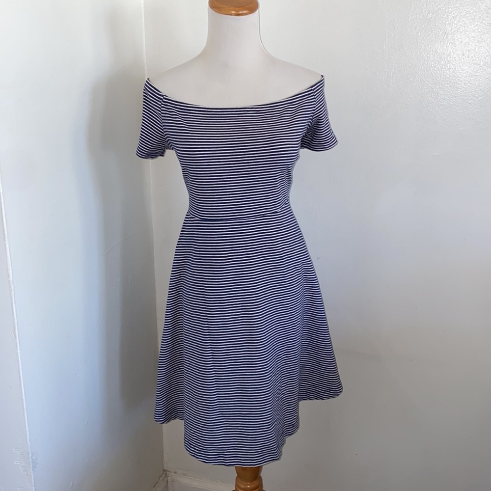 Old Navy- Off the Shoulder Short Sleeve Fit & Flare Dress
